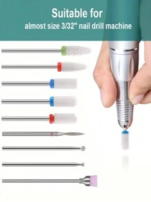 10pcs Mixed Nail Art Drill Polish Head,Nail Supplies,Nail Tools,Nail Art Tools,Back To School,Nails,Nail Tools For Press On Nails - Multicolor - View 5