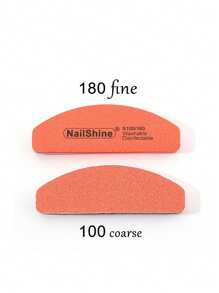 NailSunshine 10片装随机颜色迷你新月形100/180目海绵指甲锉，美甲用品，美甲工具，美甲艺术工具，返校季，美甲，美甲贴片工具 - 彩色 - 查看 6