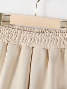 SHEIN Young Boy 2pcs Solid Elastic Waist Sweatpants - Multicolor - View 3