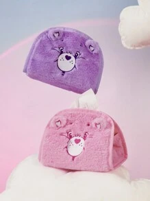 SHEIN X Care Bears Túi đựng khăn giấy gấu hình trái tim sang trọng màu hồng - Nhiều màu - Xem 2
