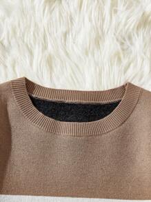 Manfinity NXTstreet Men Striped Pattern Colorblock Sweater - Multicolor - View 6