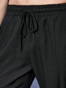 Manfinity Sport Corelite Nam Chất rắn Eo dây rút Túi nghiêng Quần thể thao - màu đen - Xem 4