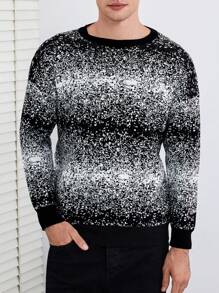 RueChic Uomo Maglione space dye spalle cadenti