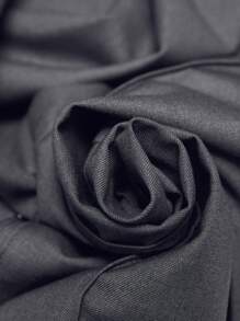 BizChic Solid Fold Pleated Suit Pants Without Belt - Grey - View 6