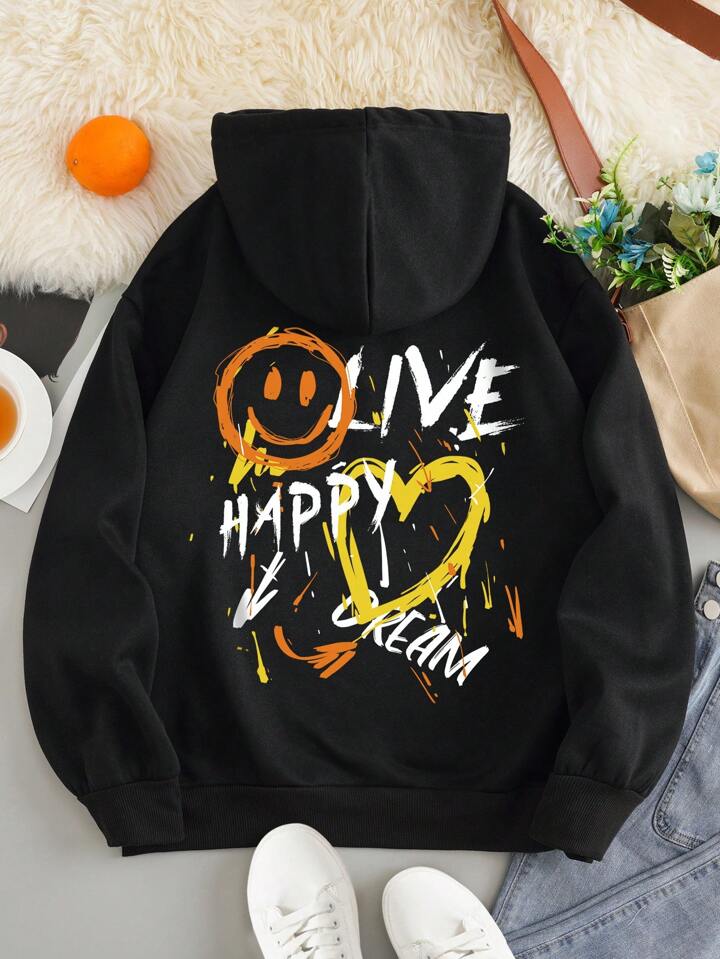 shein smiley face hoodie