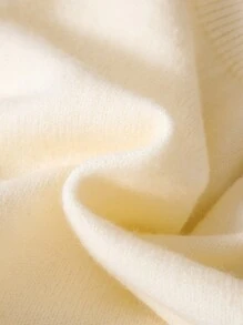 SHEIN Áo len dài tay có viền xếp nếp cho bé gái & Váy đan xếp li - Nhiều màu - Xem 3