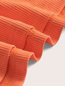 SHEIN EZwear 大碼撞色短款背心 - 彩色 - 查看 3