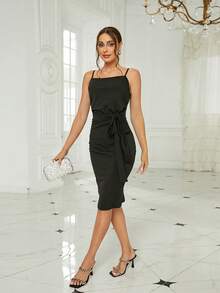 女士連衣裙 - 黑色 - 查看 6