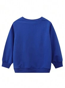 Áo nỉ in hình giáng sinh cho bé trai - Xanh đậm - Xem 3