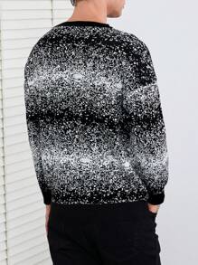 RueChic Uomo Maglione space dye spalle cadenti