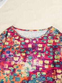 通體印花T恤 - 彩色 - 查看 5