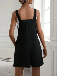 SHEIN LUNE Áo liền quần nữ - màu đen - Xem 2