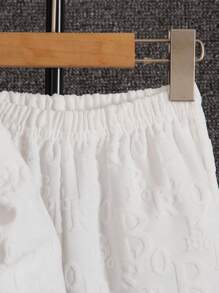 Young Boy Letter Patched Thermal Lined Zip Up Hooded Jacket & Sweatpants & Sweatshirt