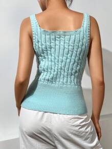 SHEIN Unity 女士毛衣馬甲 - 淺藍色 - 查看 2