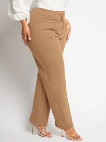SHEIN SXY Plus Straight Leg Pants