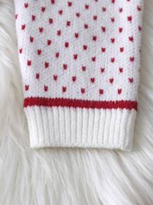 Baby Girl Geo Pattern Cardigan & Knit Jumpsuit - Multicolor - View 3