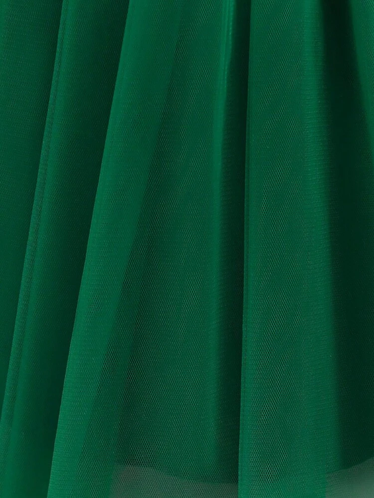 Baby Girl Butterfly Decorated Tulle Dress, , Fashionable, Gorgeous, Suitable For Birthday Parties, Evening Performances, Weddings, 1st Birthday Celebrations