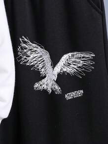 Tween Boy Eagle Print Sweatshirt & Sweatpants - White - View 7