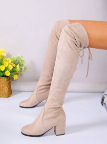 Fashionable Boots - Beige - View 5