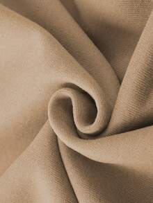 Manfinity Hypemode Áo thun có mũ trùm đầu có dây rút có khẩu hiệu nam - Màu Khaki - Xem 4