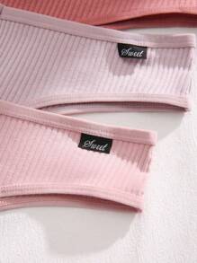 Shein Underwear&Sleepwear Basics 7pack Letter Patched Detail Panty