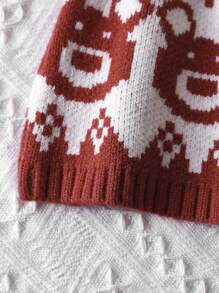 Baby Girl Cartoon Pattern Sweater - Multicolor - View 3