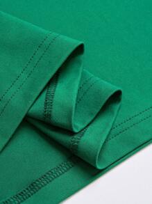 Manfinity Homme Men Slogan Graphic Tee - Dark Green - View 5