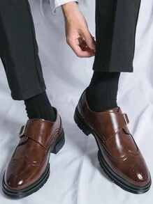 Zapatos de vestir para hombre - Marrón - Ver 1