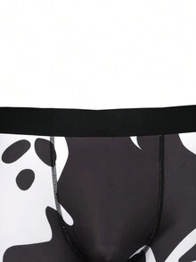 Hombres Calzoncillos boxer con estampado de halloween - Blanco y Negro - Ver 3