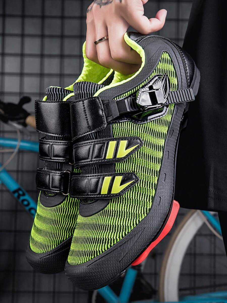 Men's Cycling Shoes New Fly-Knitting Road Lock Shoes Cycling Shoes Mountain Bikes with Lock-Assist Hard Sole