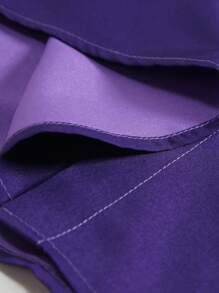 Manfinity Homme Men Ombre Button Up Shirt Without Tee, Purple Satin Shirt - Purple - View 5