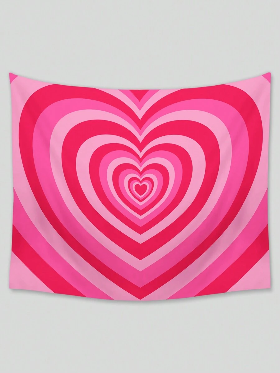 Pretty Bratty Girlcore 1 Tấm Thảm In Hình Trái Tim, Tấm Thảm Dễ Thương Có Thể Giặt Được Poster Treo Tường Cho Phòng Ngủ Thẩm Mỹ - Nhiều màu - Xem 1