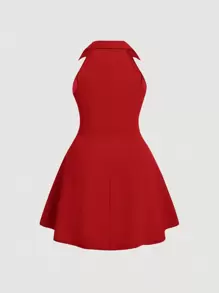 SHEIN MOD 加大洋裝 - 紅色 - 查看 2