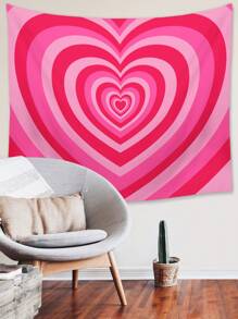 Pretty Bratty Girlcore 1 Tấm Thảm In Hình Trái Tim, Tấm Thảm Dễ Thương Có Thể Giặt Được Poster Treo Tường Cho Phòng Ngủ Thẩm Mỹ - Nhiều màu - Xem 5