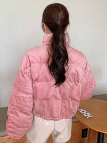 DAZY Dây kéo Thả vai Cá nóc Dày Túi áo - Hồng - Xem 2