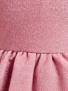 SHEIN Baby Girl Ruffle Trim Mesh Hem Dress