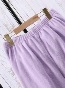 Teen Girl Flap Detail Hooded Jacket & Sweatpants Without Sweater