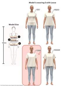 SHEIN LUNE Solid Butterfly Sleeve V Neck Tee,Casual - Black - View 6