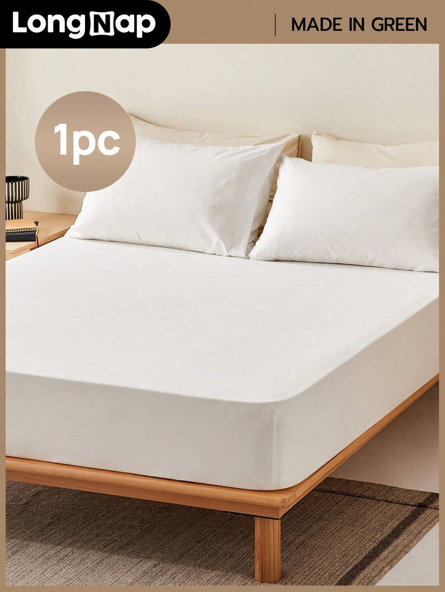 LongNap™ 1pc Supersoft Plain Fitted Sheet, Lightweight CloudLike Feel