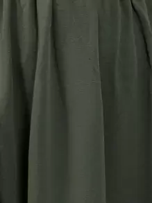 EMERY ROSE Lantern Sleeve Split Thigh Dress Maxi Women Outfit Fall Cloth For Women