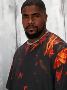 GENTILAND Nam Plus In Lửa Áo thun - Nhiều màu - Xem 3