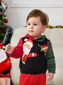 SHEIN 男婴圣诞印花卫衣 - 彩色 - 查看 7