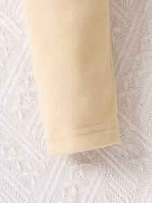 SHEIN Young Girl 2pcs Heart Print Leggings - Apricot - View 4