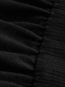 SHEIN MOD 標語圖案落肩袖假兩件洋裝