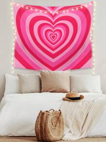 Pretty Bratty Girlcore 1 Tấm Thảm In Hình Trái Tim, Tấm Thảm Dễ Thương Có Thể Giặt Được Poster Treo Tường Cho Phòng Ngủ Thẩm Mỹ - Nhiều màu - Xem 2