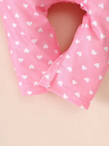 SHEIN 女嬰大象和字母圖案荷葉邊連體衣和愛心圖案長褲 - 彩色 - 查看 8