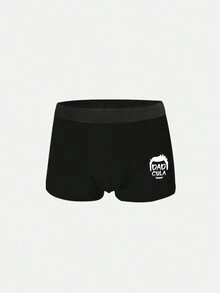 男士7入組字母圖案平角內褲 - 彩色 - 查看 3