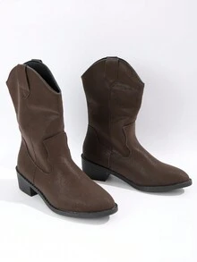 Women's Fashionable Boots - Brown - View 5