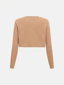 SHEIN 青少年（女）兩件套 - 駝色 - 查看 5