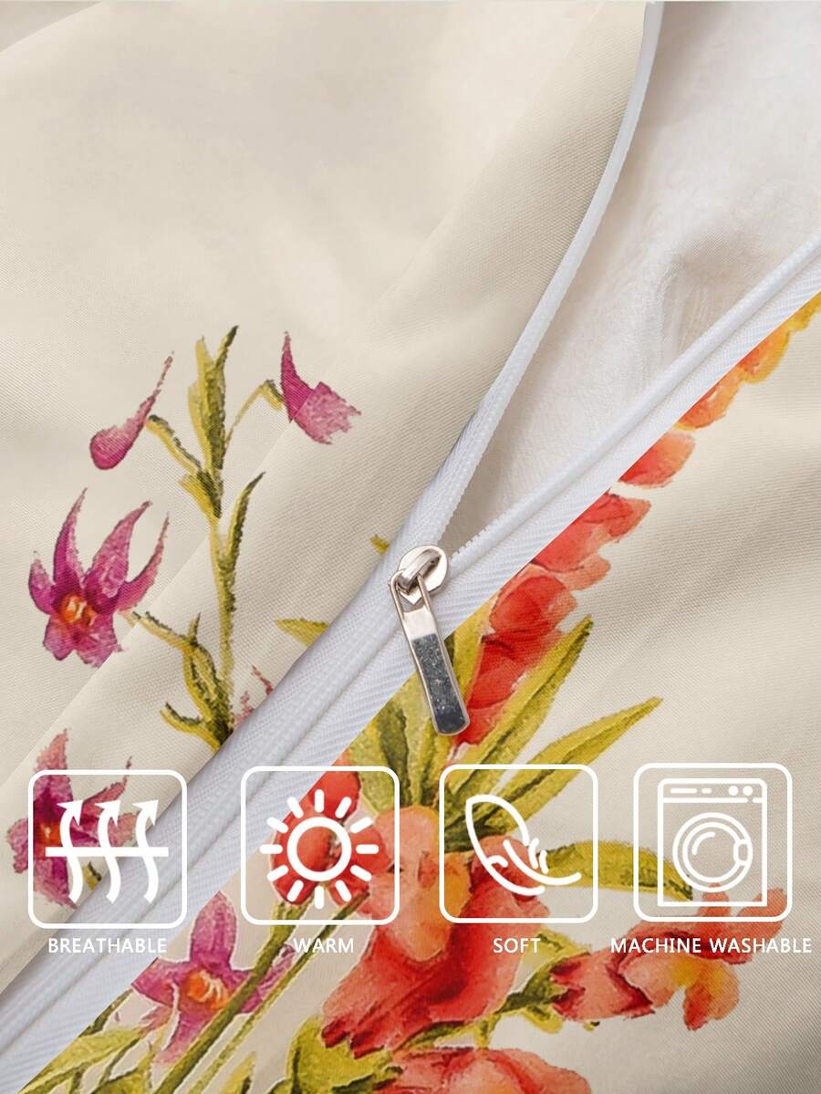 Flower Print Bedding Sets Without Filler SHEIN USA